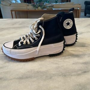 Converse Run Star Hike Hi Unisex Sneakers - Black Size 6.5 Men’s / 8 Women’s